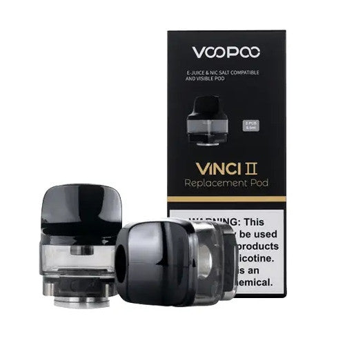 VOOPOO Vinci 2 Empty Replacement Pods 2ml (Pack of 2) product pack