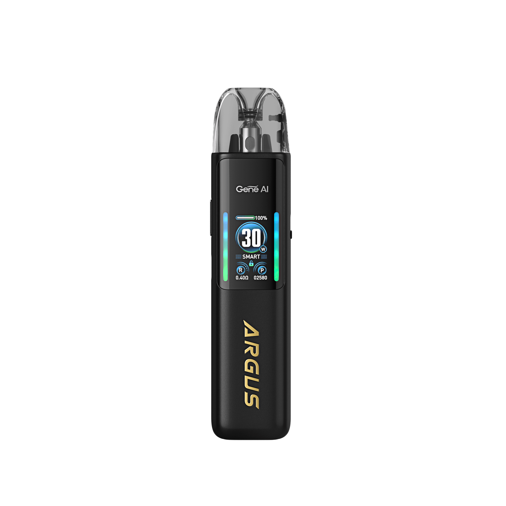 VOOPOO Argus G2 pod kit in Spray Black with refillable top-fill pod