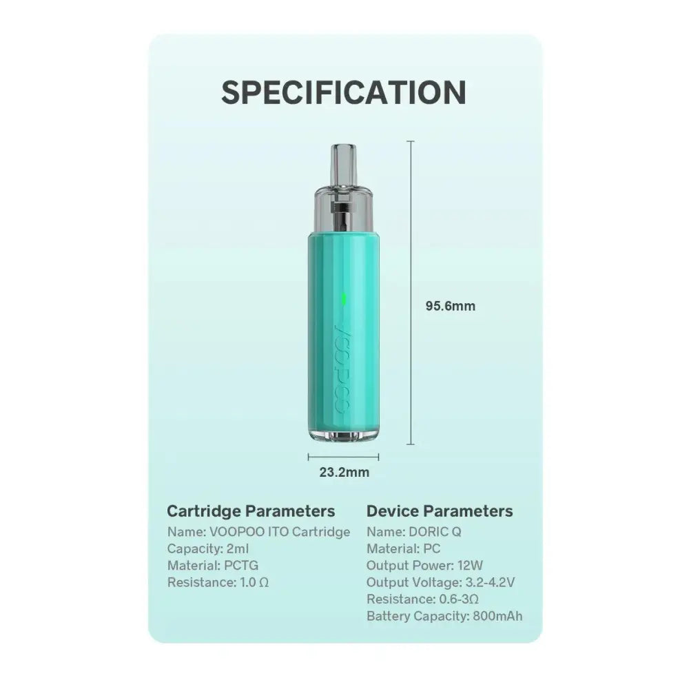 Voopoo - Doric Q Pod Vape Kit - Misty Rose
