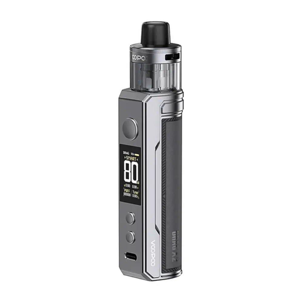 VOOPOO Drag X2 2ml TPD vape pod kit in Gray Metal - battery not included