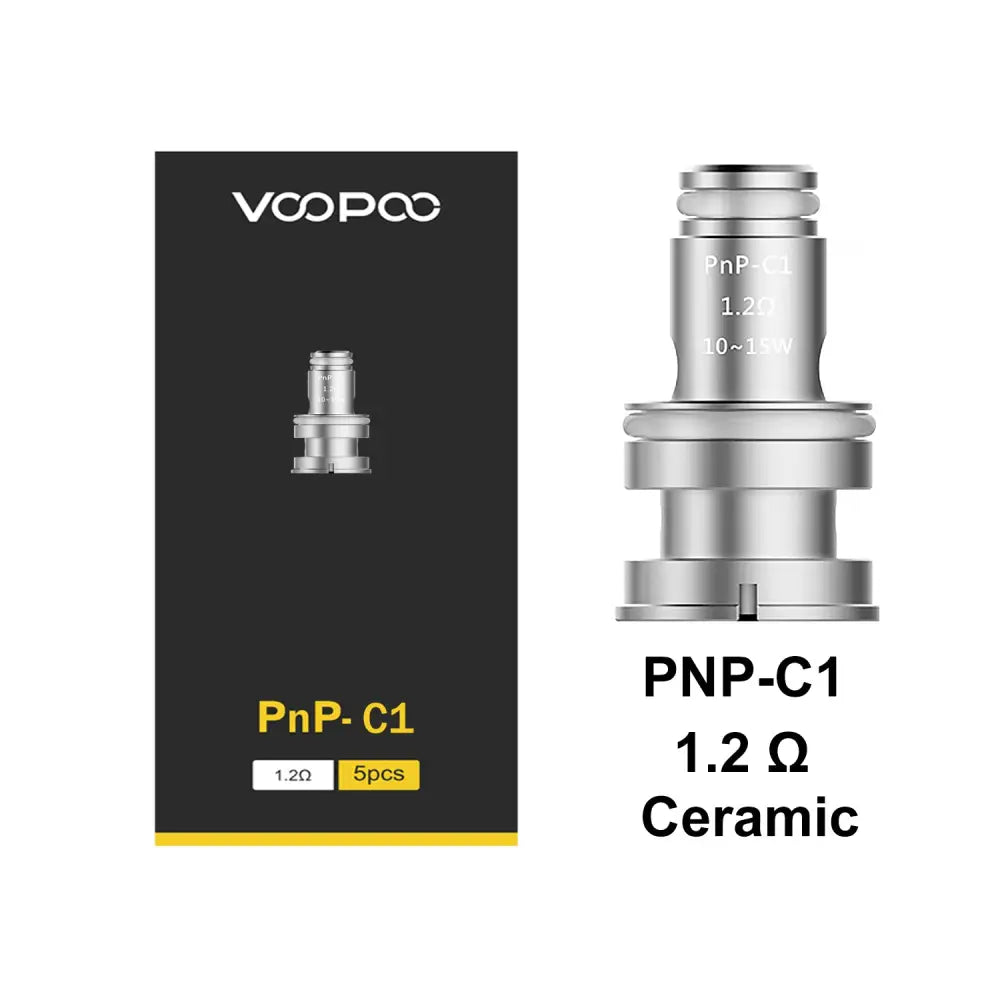 VOOPOO PnP C1 1.2Ω replacement coils, pack of 5