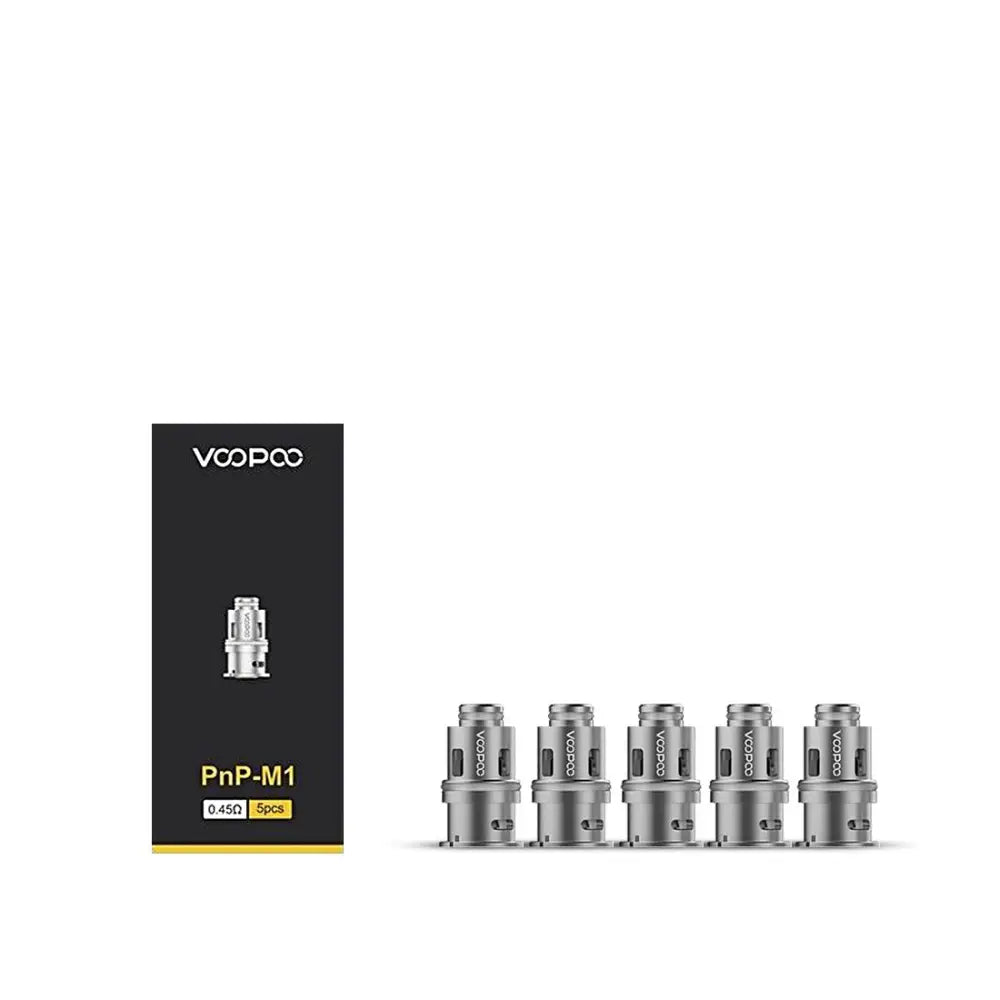VOOPOO PnP M1 0.45Ω replacement coils, pack of 5