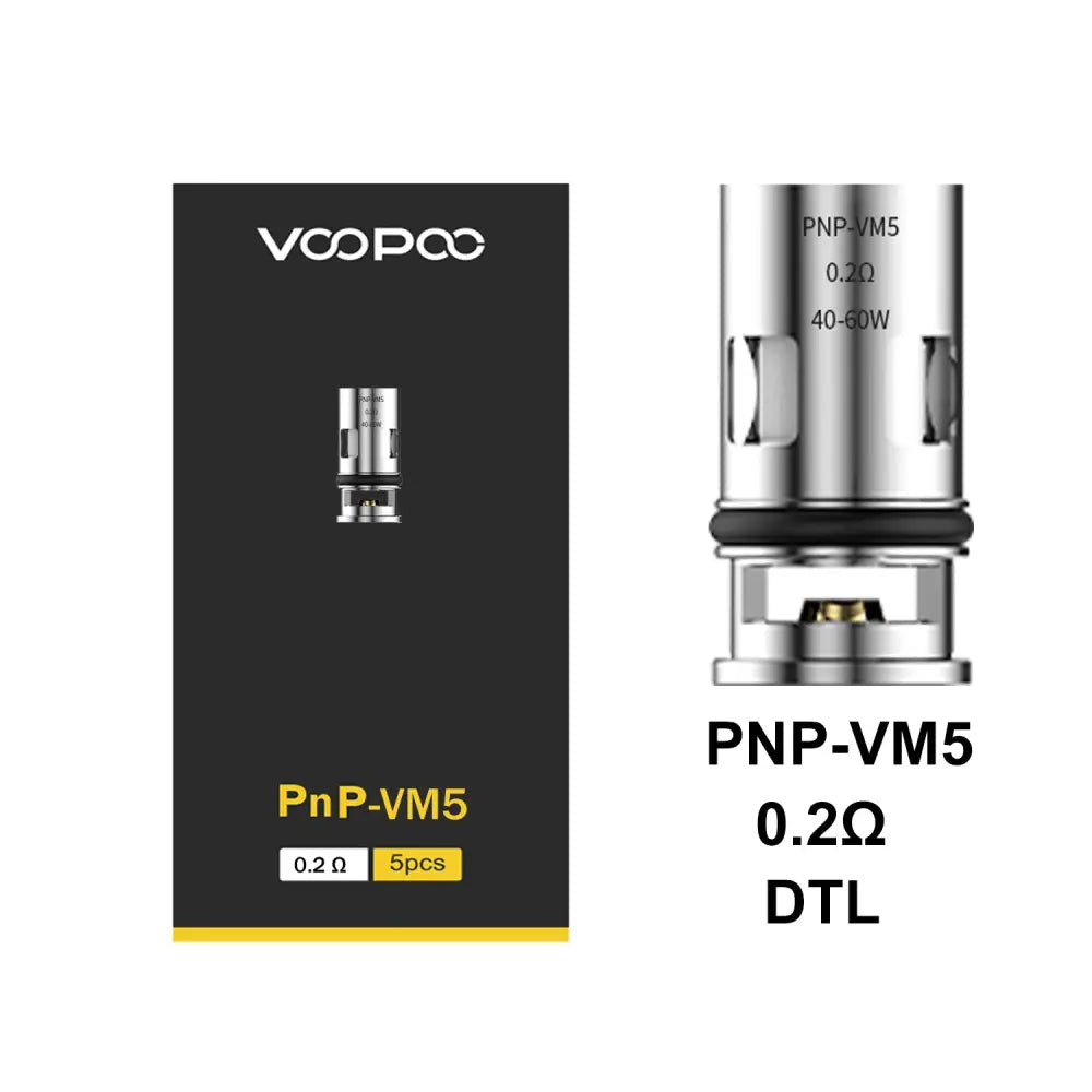 VOOPOO PnP Replacement Coils – Pack of 5