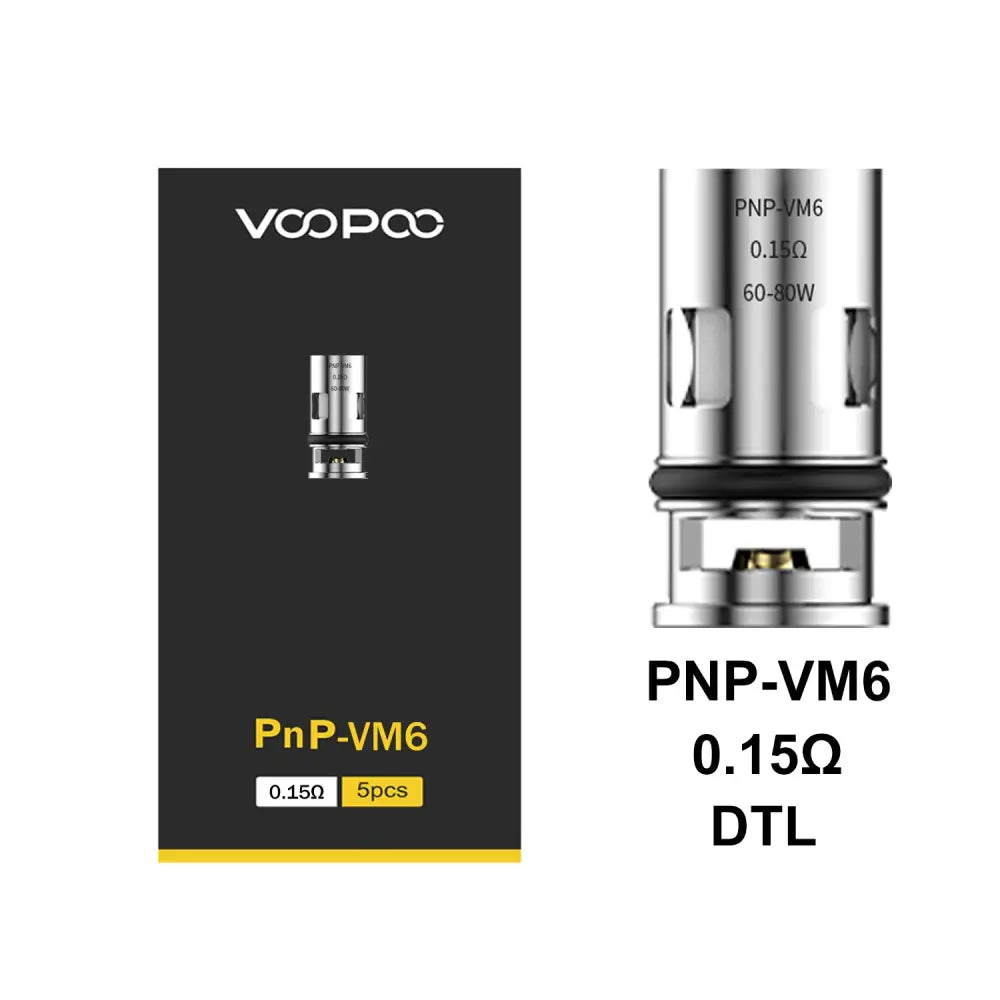 VOOPOO PnP Replacement Coils – Pack of 5