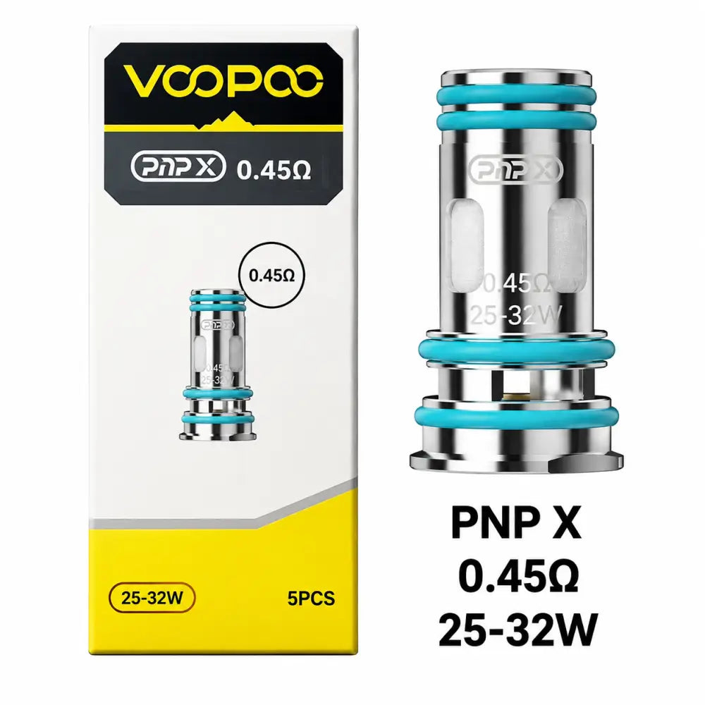 VOOPOO PnP X Coils - 0.2Ω / 0.45Ω / 0.8Ω / 1.0Ω (5-Pack)