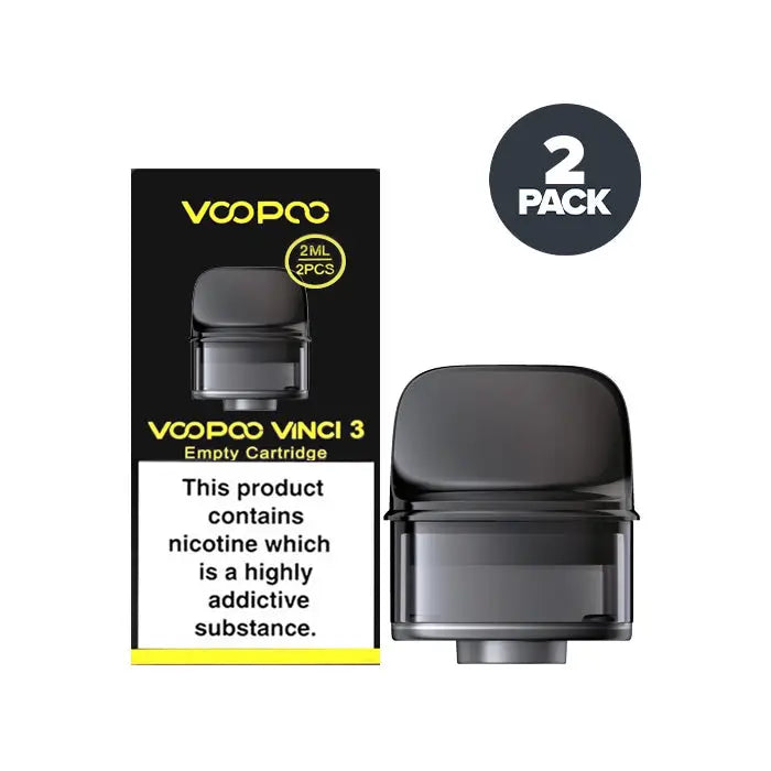 VOOPOO Vinci 3 Empty Replacement Pods – 2ml & XL 4ml (Pack of 2)