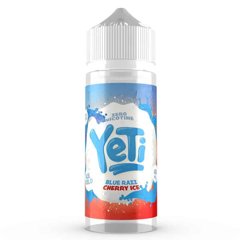 Yeti Ice Cold Blue Razz Cherry Ice 100ml shortfill e-liquid