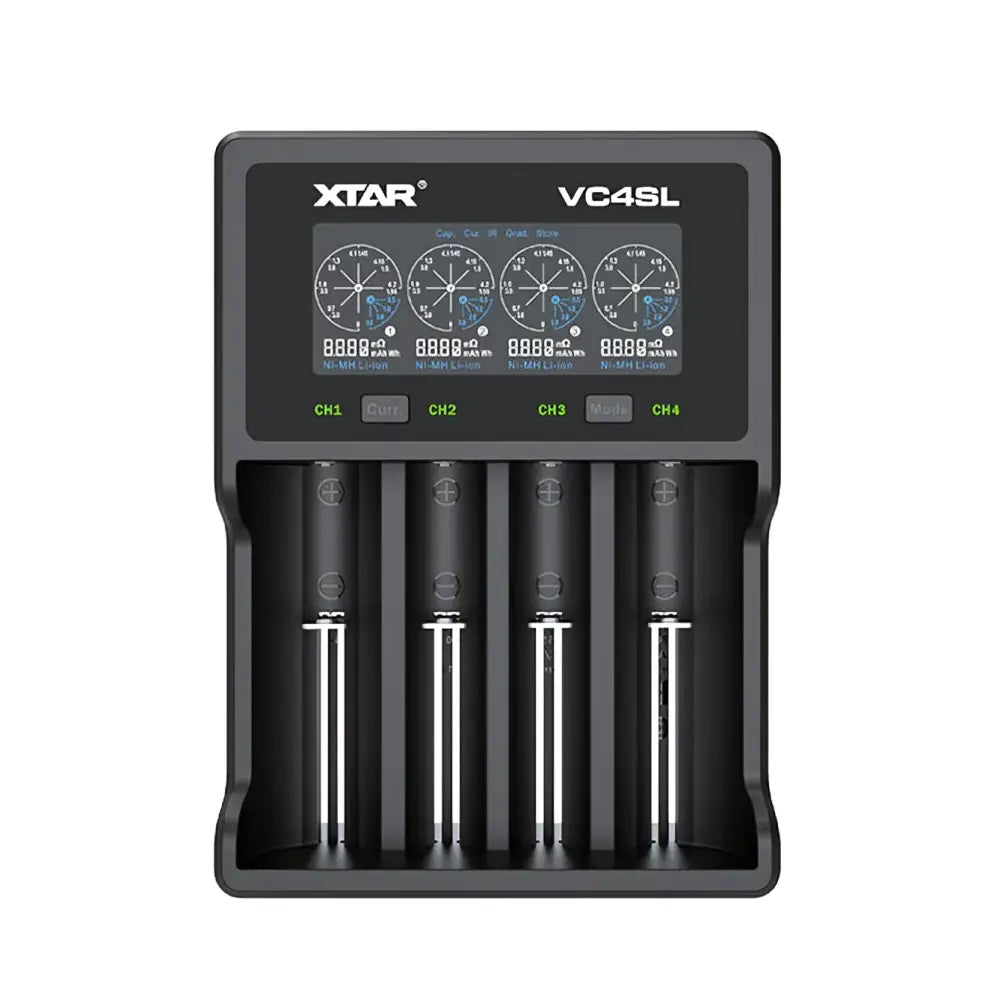XTAR VC4SL QC3.0 4-Bay Battery Charger with UK Plug