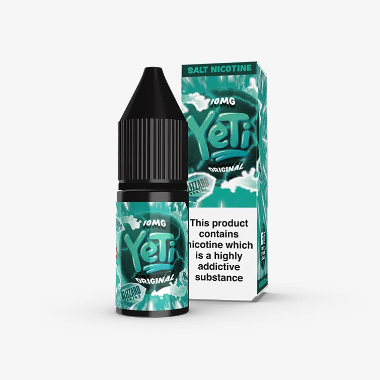 Yeti Blizzard Original spearmint nic salt e-liquid 10ml; select nicotine strength