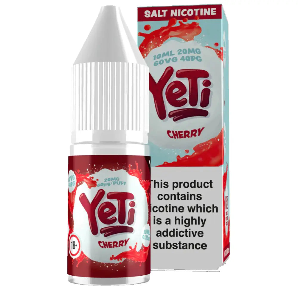 Yeti Cherry Nic Salt E-Liquid 10ml | 10 for £8
