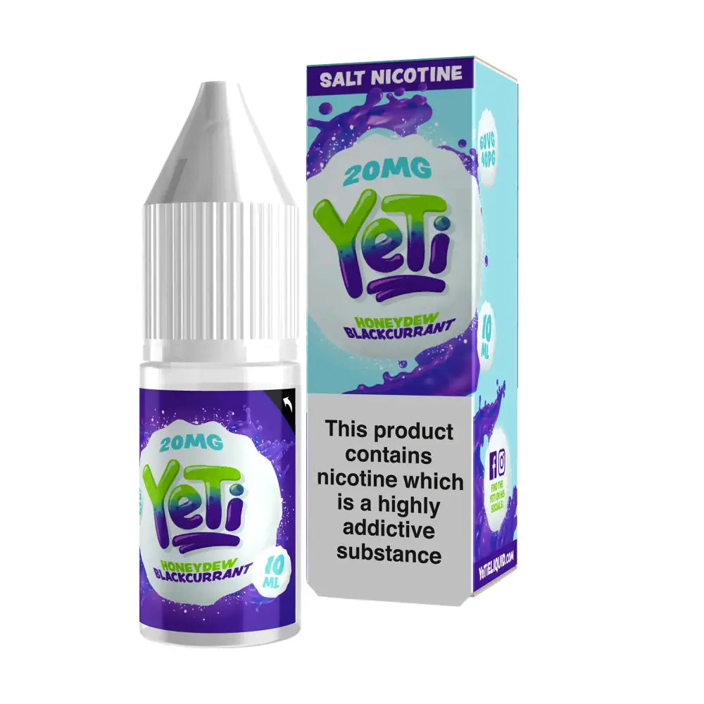 Yeti Honeydew Blackcurrant Nic Salt E-Liquid 10ml | 10 for £8