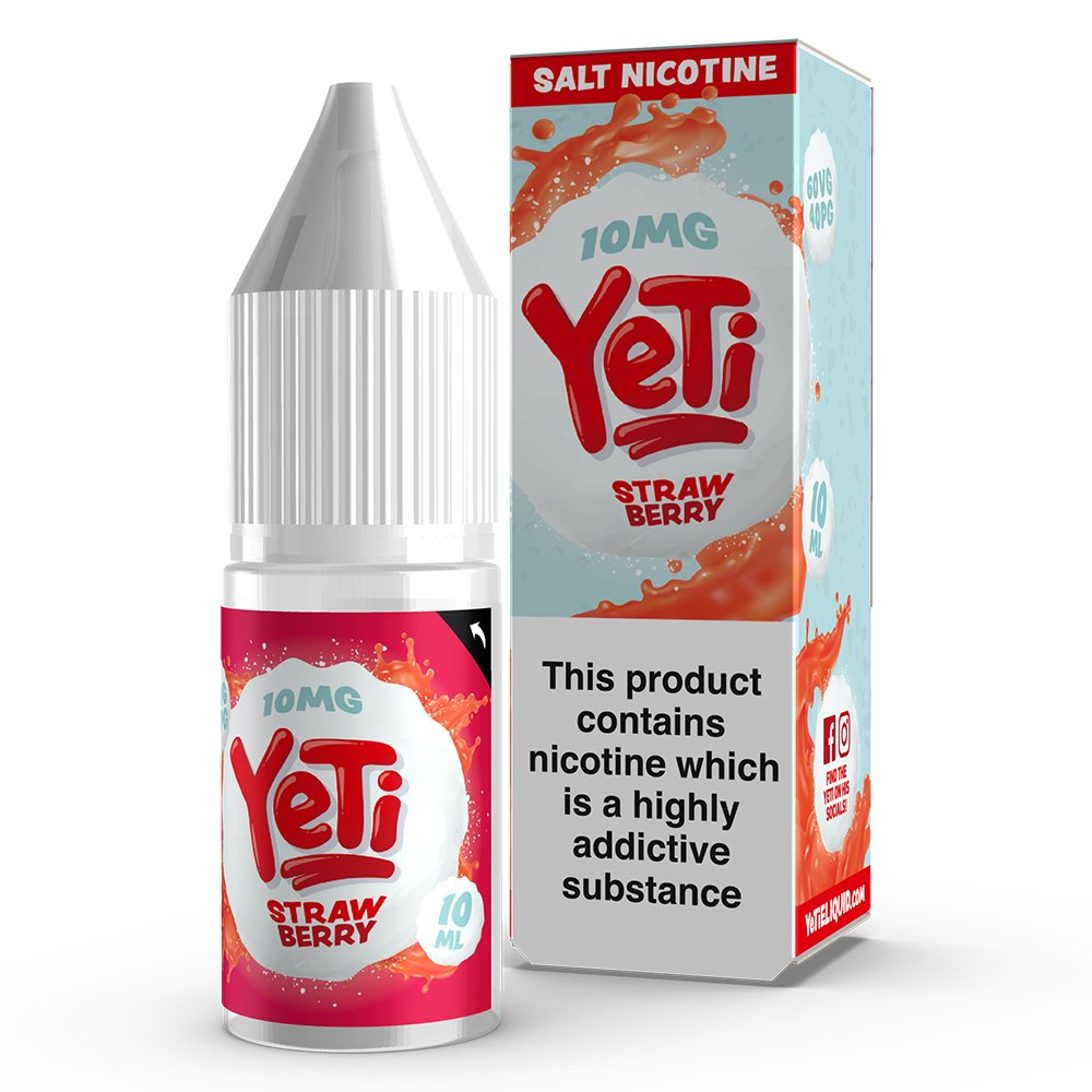 Yeti Strawberry nic salt e-liquid 10ml product image