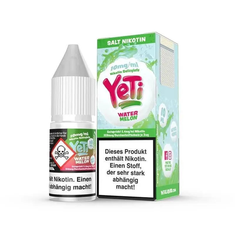 Yeti Watermelon Nic Salt E-Liquid 10ml | 10 for £8