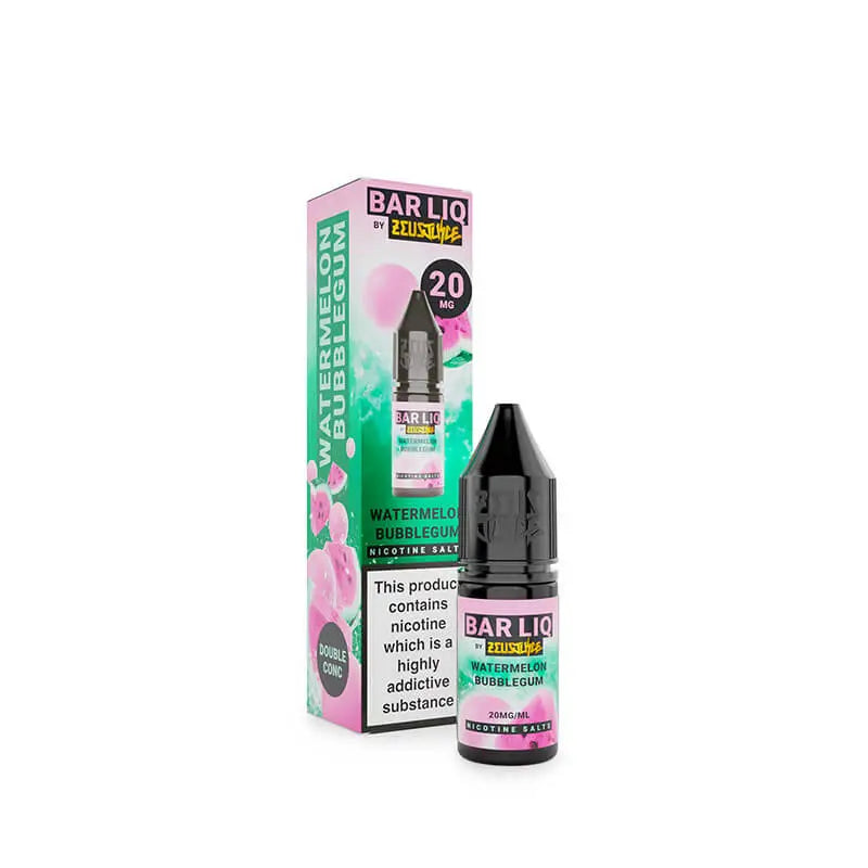 Zeus Bar Liq Watermelon Bubblegum 20mg nic salt e-liquid 10ml bottle