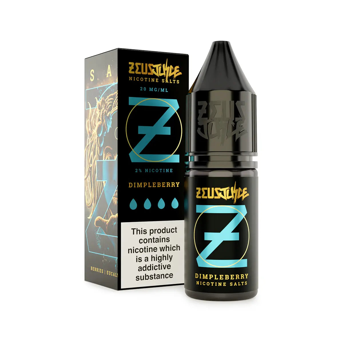 Zeus Juice Dimpleberry 20mg nic salt e-liquid 10ml bottle