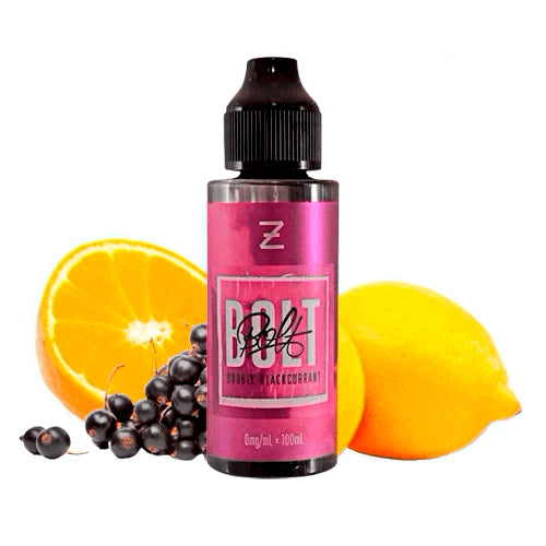 Zeus Juice Bolt Bubbly Blackcurrant 100ml Shortfill E-Liquid – 0mg