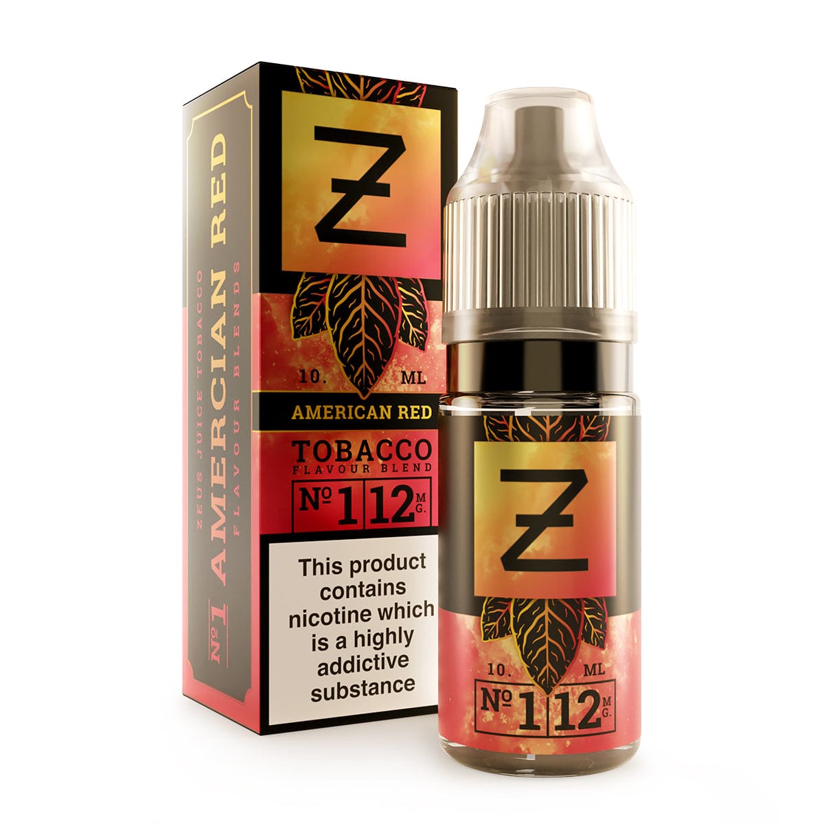 Zeus Juice American Red Tobacco Freebase E-Liquid 10ml – 12mg