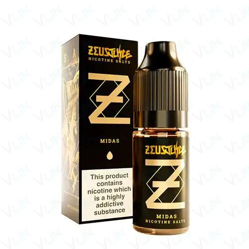 Zeus Juice Midas 10mg nic salt e-liquid 10ml bottle