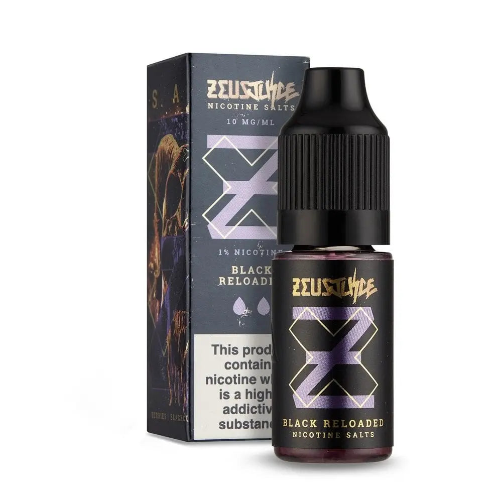 Zeus Nic Salt – Black Reloaded 10mg & 20mg 10ml | 3 for £10